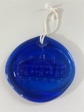 Blenko Mount Vernon Suncatcher Cobalt Blue